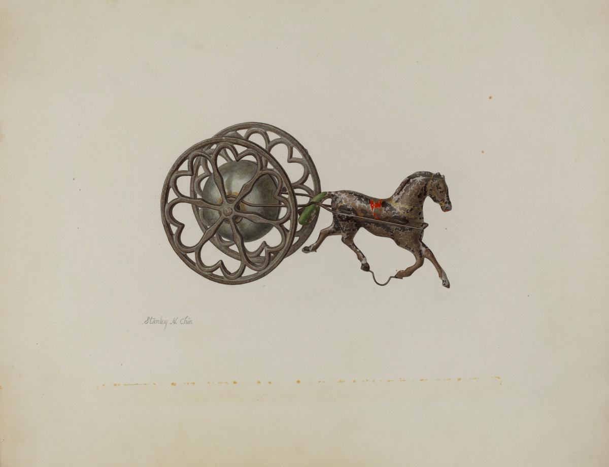 Stanley Chin:Toy Bell Cart,16x12"(A3) Poster