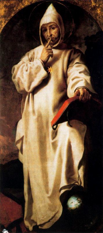 St.Bruno, vintage artwork by Francisco Ribalta, 12x8" (A4) Poster