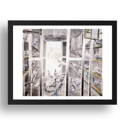 Steddifords Mobile Pigeon, Sawbridgeworth by Eric Ravilious, 17x13" Frame