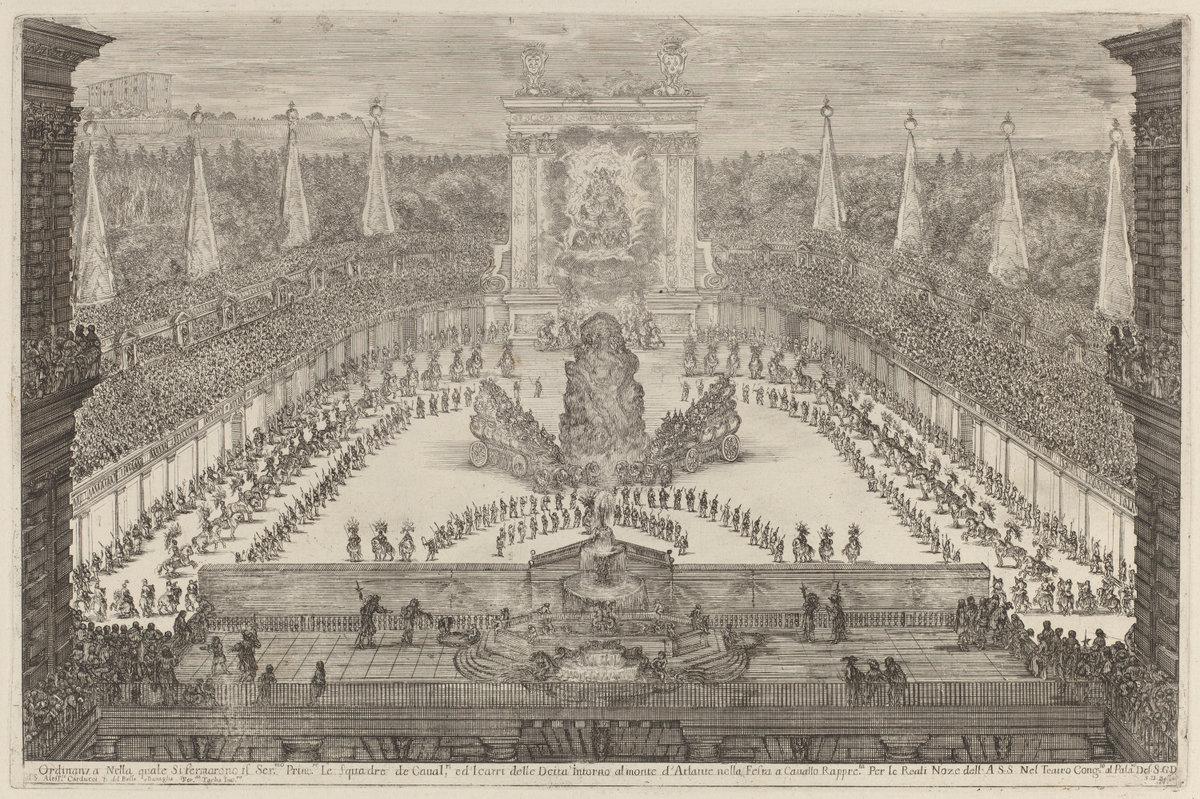 Stefano Della Bella:The Prince of Tuscany, His Horse Troops ,16x12"(A3) Poster