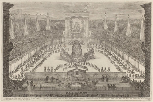 Stefano Della Bella:The Prince of Tuscany, His Horse Troops ,16x12"(A3) Poster