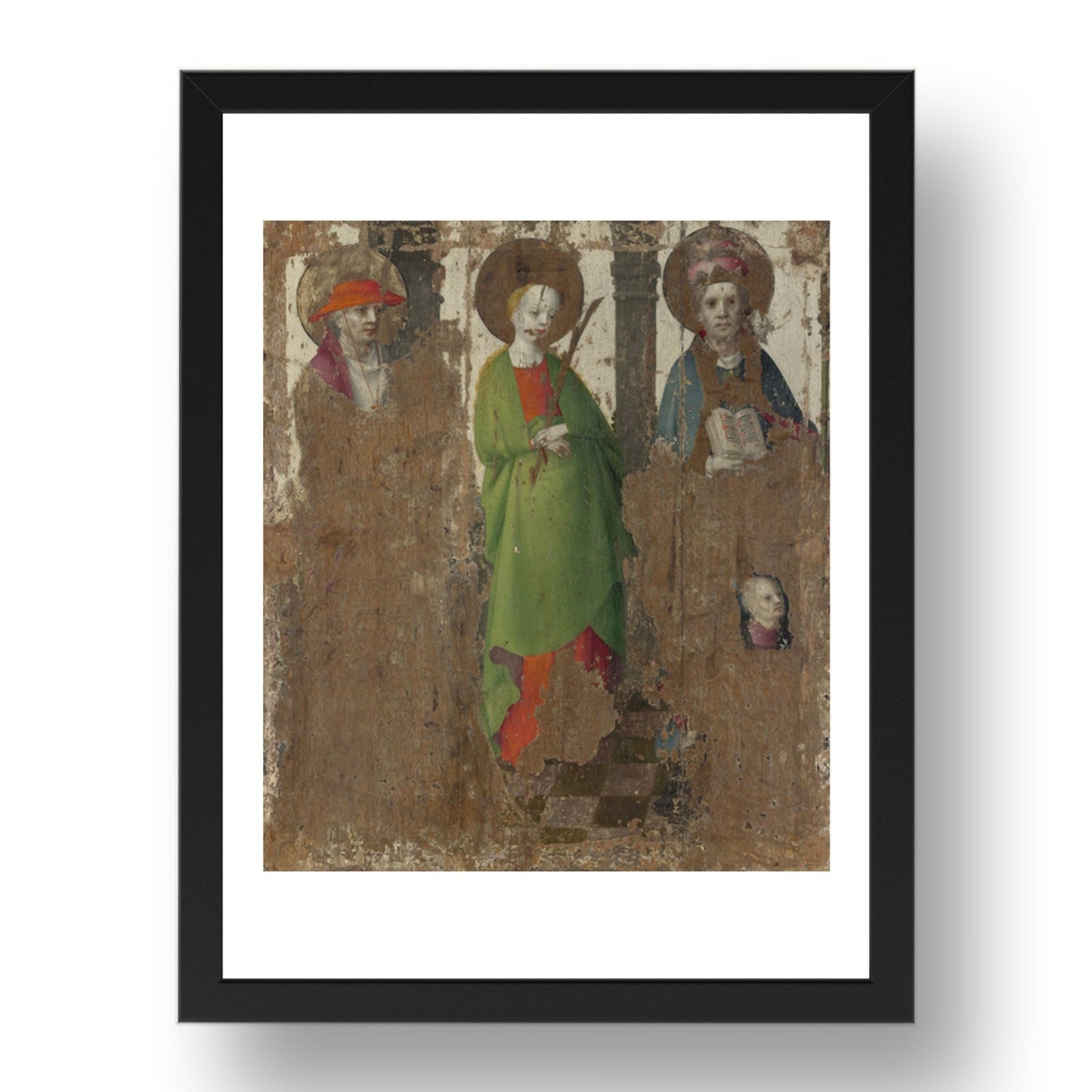 Stephan Lochner: Three Saints (1), Poster in 17x13"(A3) Frame