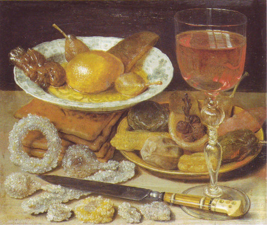 Still-life: Dessert, vintage artwork by Georg Flegel, A3 (16x12") Poster Print
