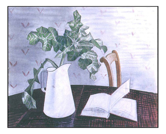 Still Life with Acanthus Leaves 1938-39 by Eric Ravilious, A4 size (8.27 × 11.69 inches) Poster