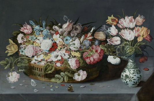 Still-Life with Flowers, vintage artwork by Osias Beert, A3 (16x12") Poster Print