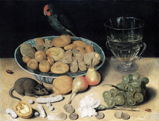 Still Life with Mouse, vintage artwork by Georg Flegel, A3 (16x12") Poster Print