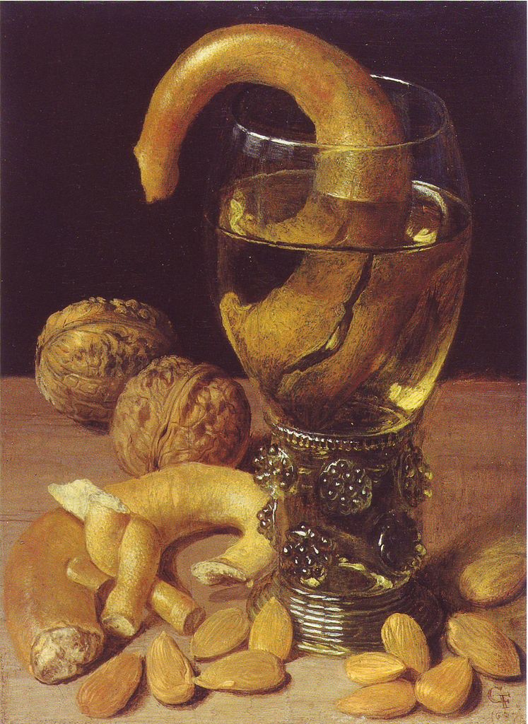 Still life with Pretzels, Nuts and Almonds, vintage artwork by Georg Flegel, A3 (16x12") Poster Print