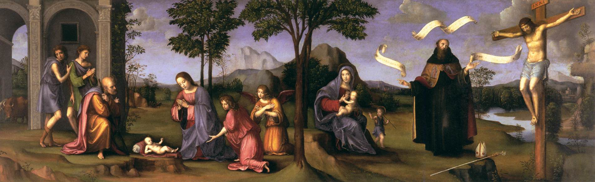 Stories from the Life of Christ, vintage artwork by Francesco Francia, A3 (16x12") Poster Print