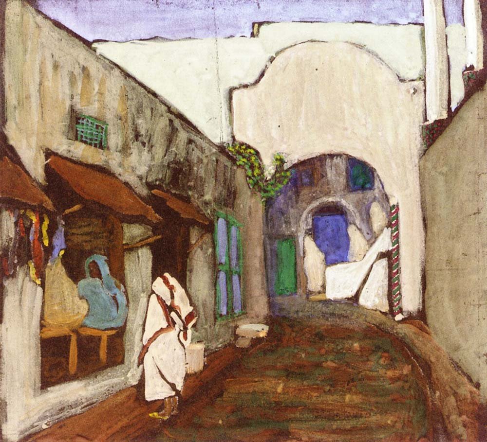 Street in Tunisia - Wassily Kandinsky -1905 by Wassily Kandinsky, 23x16"( A2 size ) Poster Print
