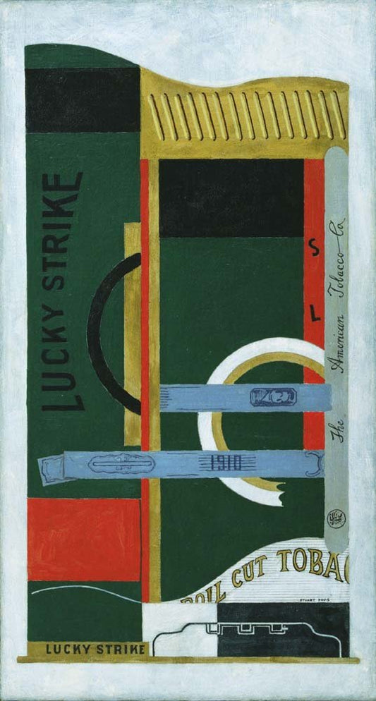 Stuart Davis - Lucky Strike, vintage art, modern poster print