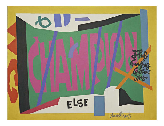 Stuart Davis - Visa, 16x12" (A3) Poster Print