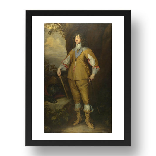 Studio of Anthony van Dyck: Prince Charles Louis, Count Palatine, Poster in 17x13"(A3) Frame