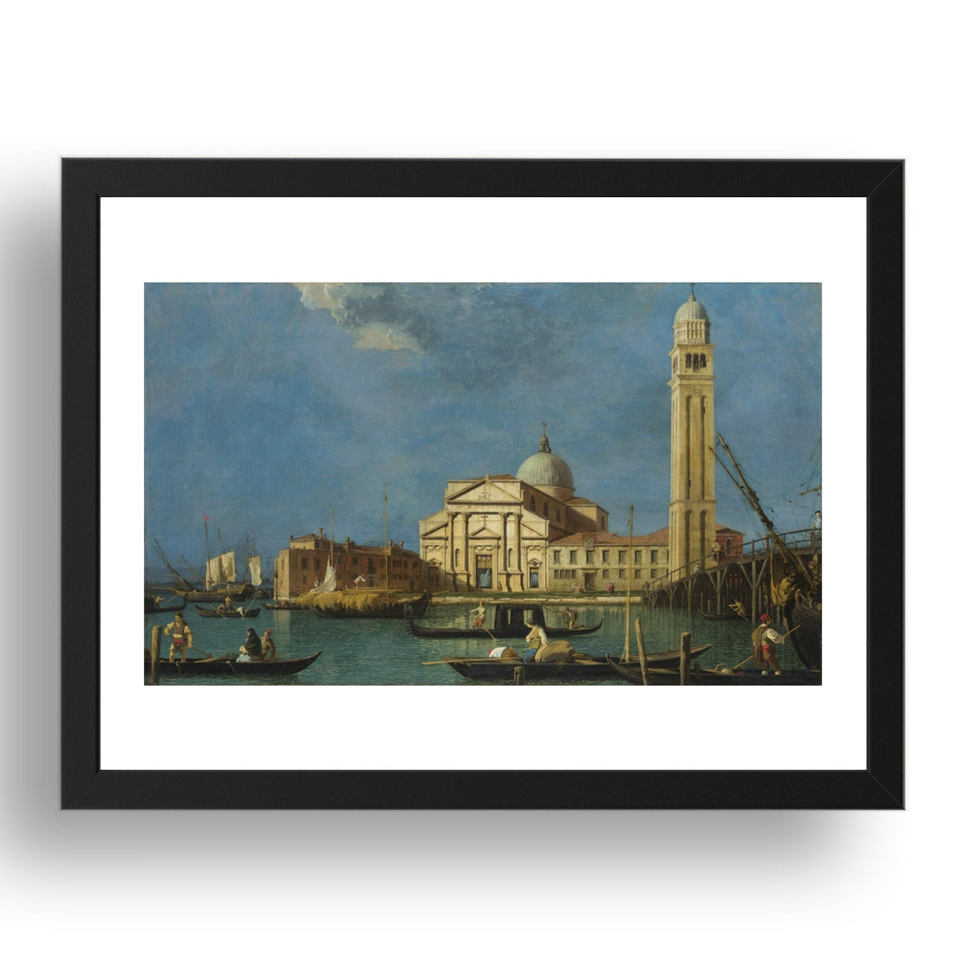 Studio of Canaletto: Venice: S. Pietro in Castello, Poster in 17x13"(A3) Frame