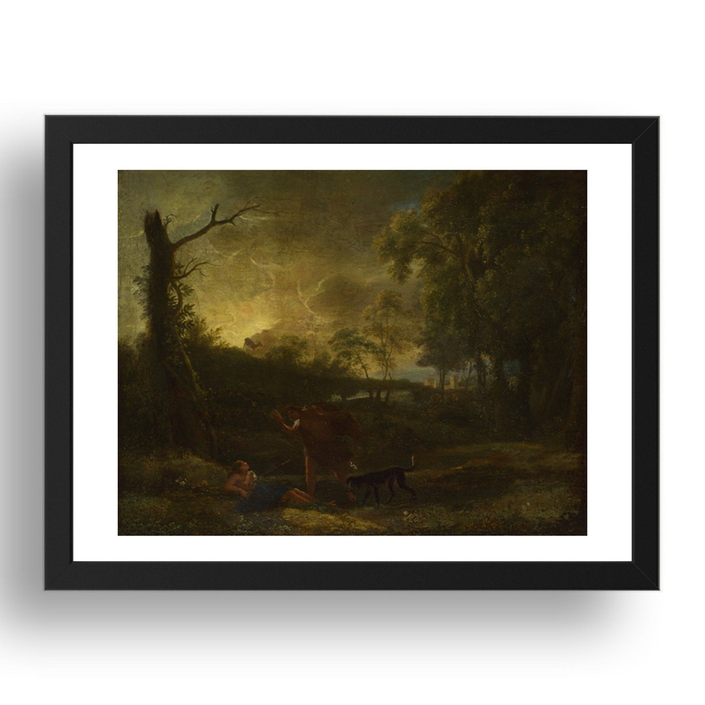 Studio of Claude: Landscape with the Death of Procris, Poster in 17x13"(A3) Frame
