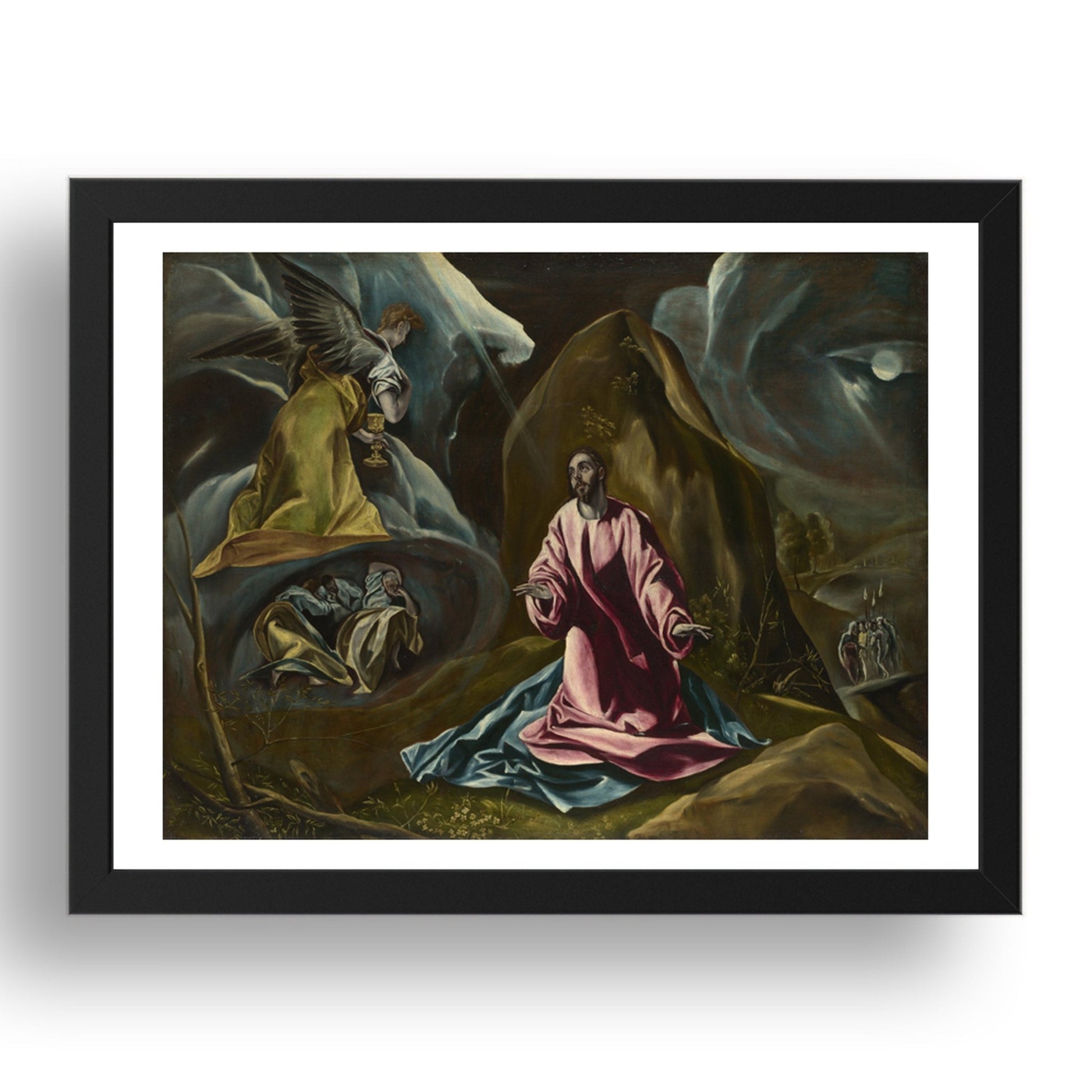 Studio of El Greco: The Agony in the Garden of Gethsemane, Poster in 17x13"(A3) Frame