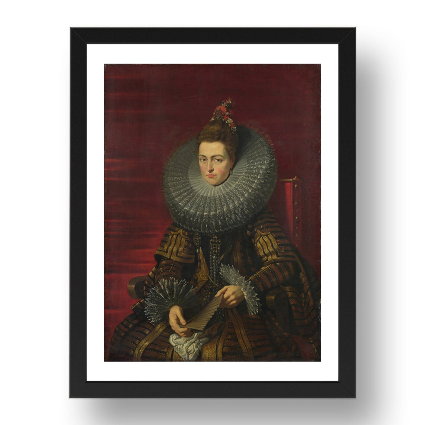 Studio of Peter Paul Rubens: Portrait of the Infanta Isabella, Poster in 17x13"(A3) Frame