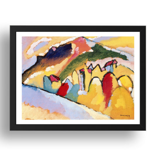 Study for Autumn Landscape I 1910 by Wassily Kandinsky, 17x13" Frame