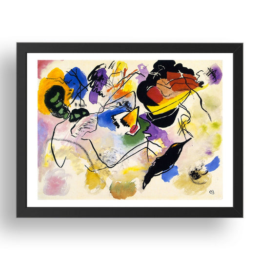 Study for 'Composition VII' 1913 by Wassily Kandinsky, 17x13" Frame