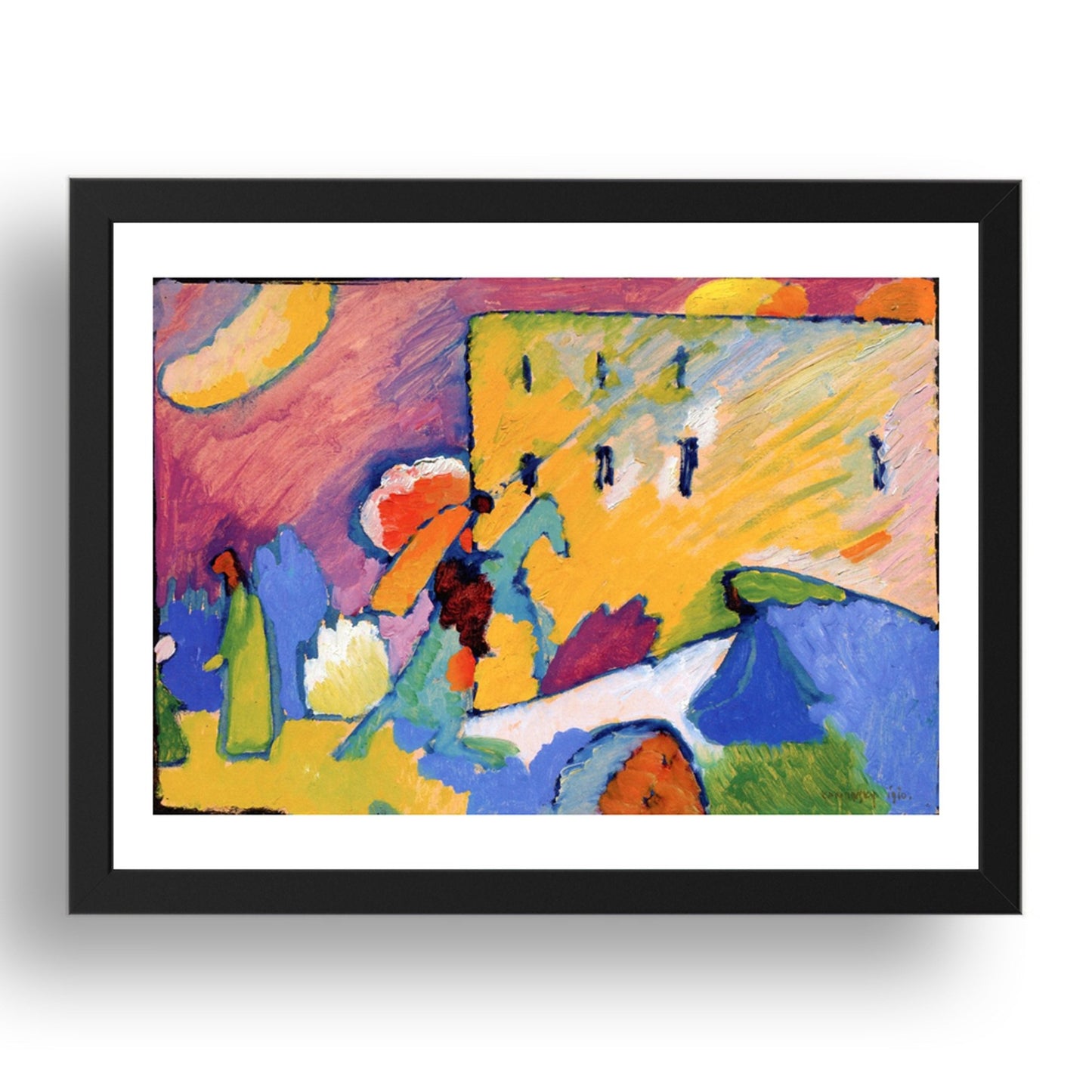 Study for Improvisation 3 1909 by Wassily Kandinsky, 17x13" Frame