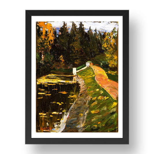 Study for 'Sluice' 1901 by Wassily Kandinsky, 17x13" Frame