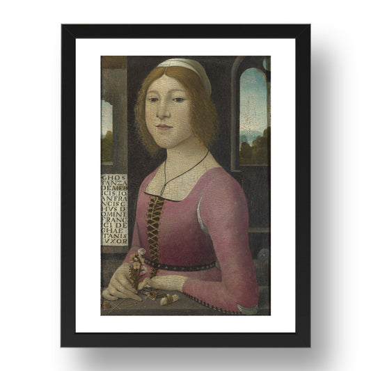 Style of Domenico Ghirlandaio: Costanza Caetani, Poster in 17x13"(A3) Frame