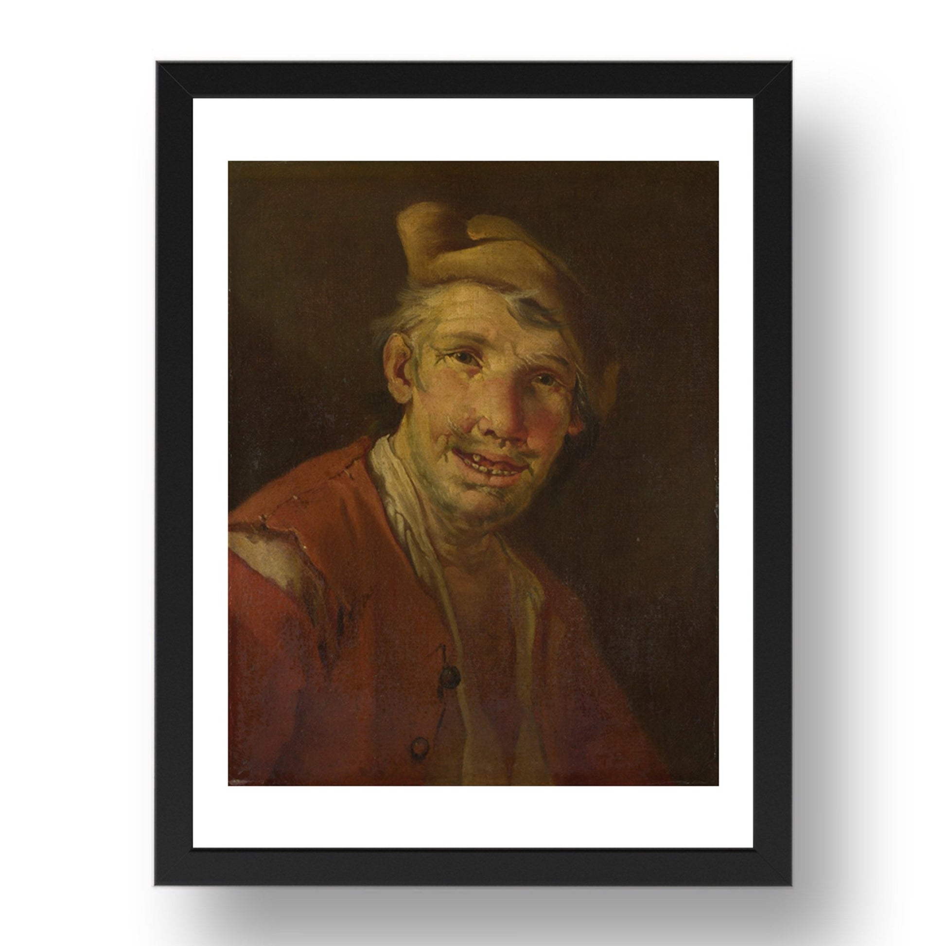 Style of Giacomo Francesco Cipper: Head of a Man in Red, Poster in 17x13"(A3) Frame