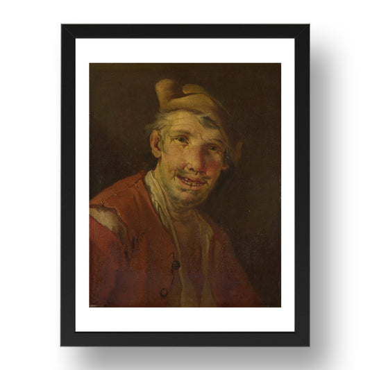 Style of Giacomo Francesco Cipper: Head of a Man in Red, Poster in 17x13"(A3) Frame
