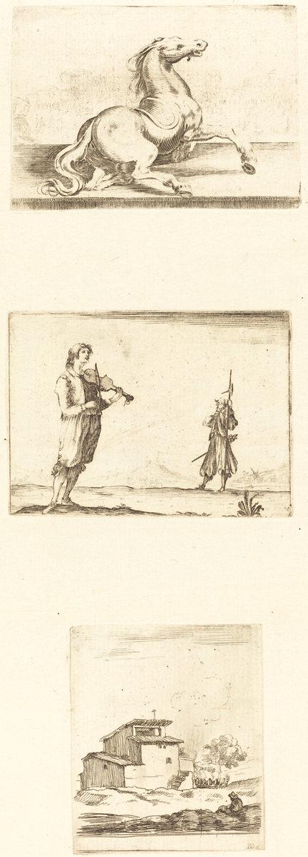 Style of Jacques Callot:17th century,16x12"(A3) Poster