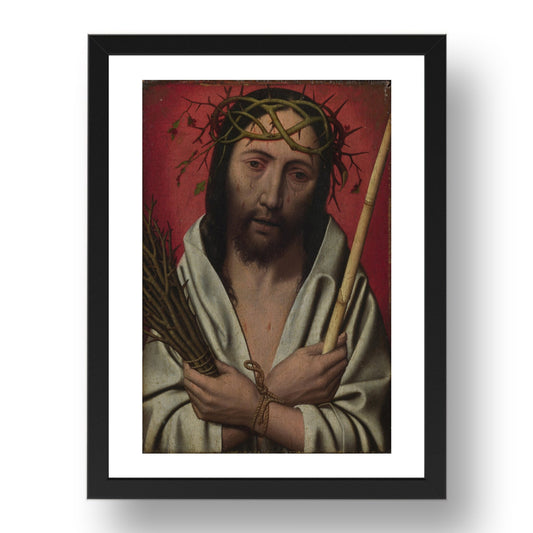 Style of Jan Mostaert: Christ Crowned with Thorns, Poster in 17x13"(A3) Frame