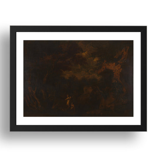 Style of Salvator Rosa: Tobias and the Angel, Poster in 17x13"(A3) Frame