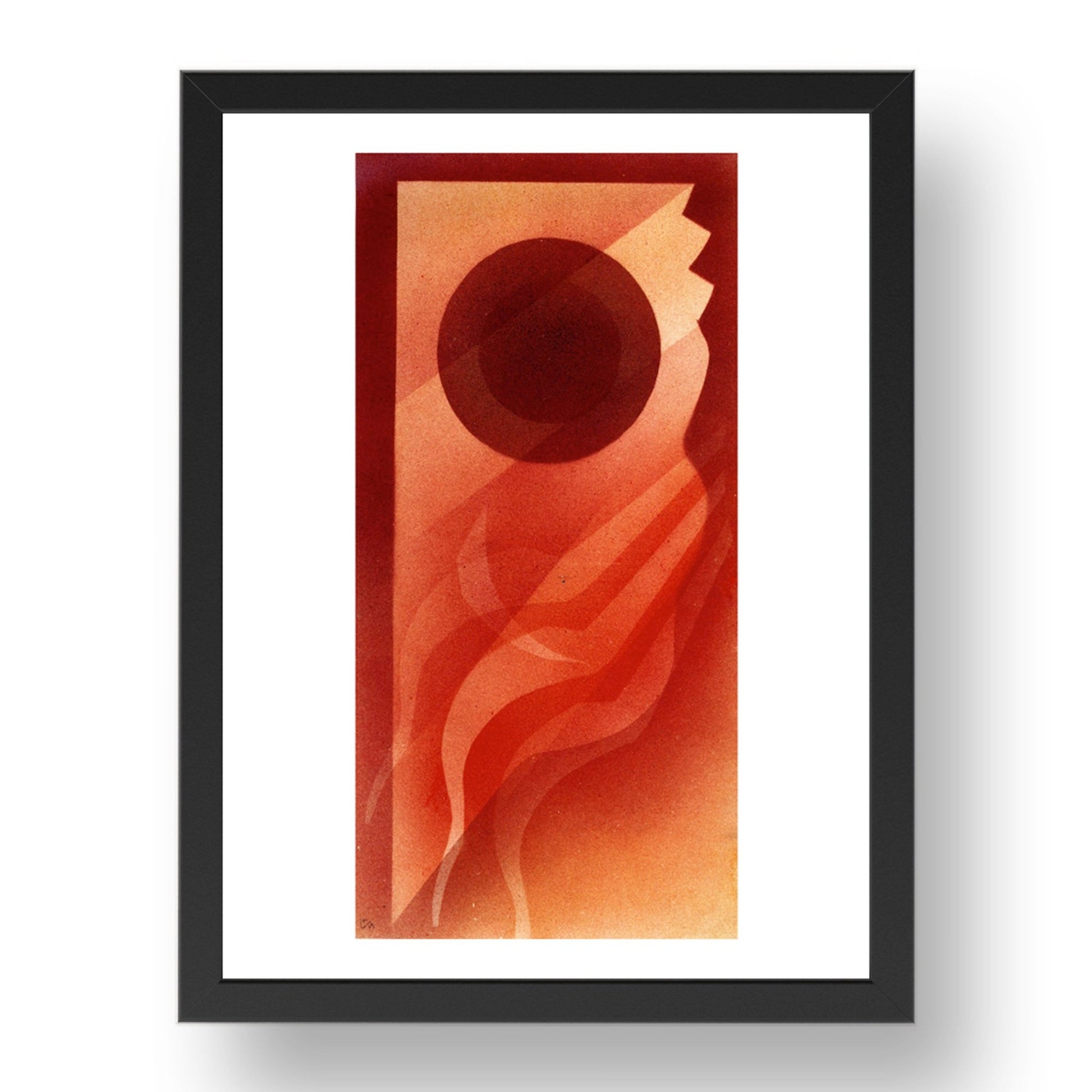 Submerged 1929 by Wassily Kandinsky, 17x13" Frame