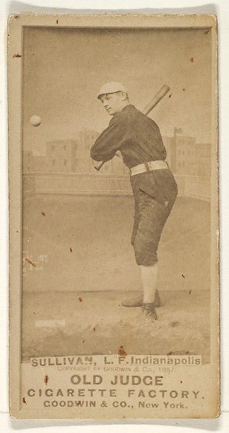 :Sullivan Left Field Indianapolis from the Old Judge series-16x12"(A3) Poster