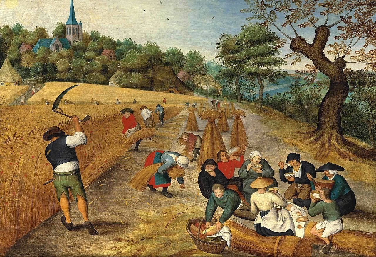 Summer: The Harvesters, vintage artwork by Pieter Brueghel the Younger, A3 (16x12") Poster Print