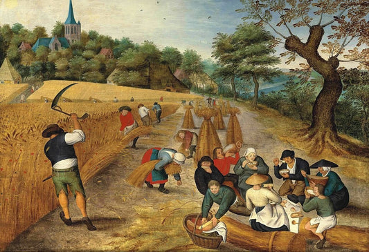 Summer: The Harvesters, vintage artwork by Pieter Brueghel the Younger, A3 (16x12") Poster Print