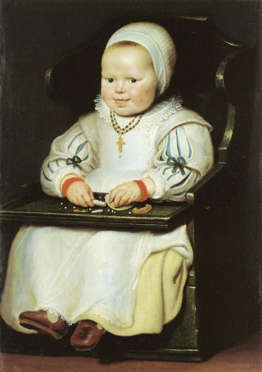 Susanna de Vos, vintage artwork by Cornelis de Vos, 12x8" (A4) Poster