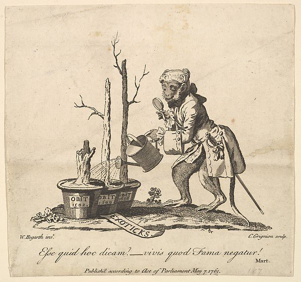 Tailpiece to the Catalogue of Pictures Exhibited in Spring Gar, vintage art, A3 (16x12") Poster Print