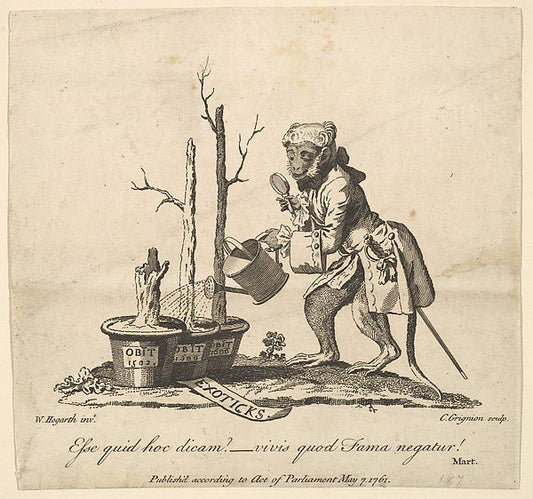 Tailpiece to the Catalogue of Pictures Exhibited in Spring Gar, vintage art, A3 (16x12") Poster Print