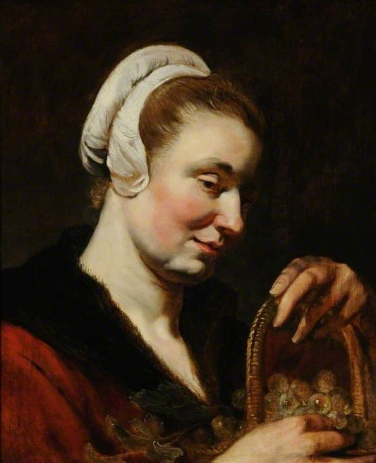 Tasting, vintage artwork by Jacob Jordaens, 12x8" (A4) Poster