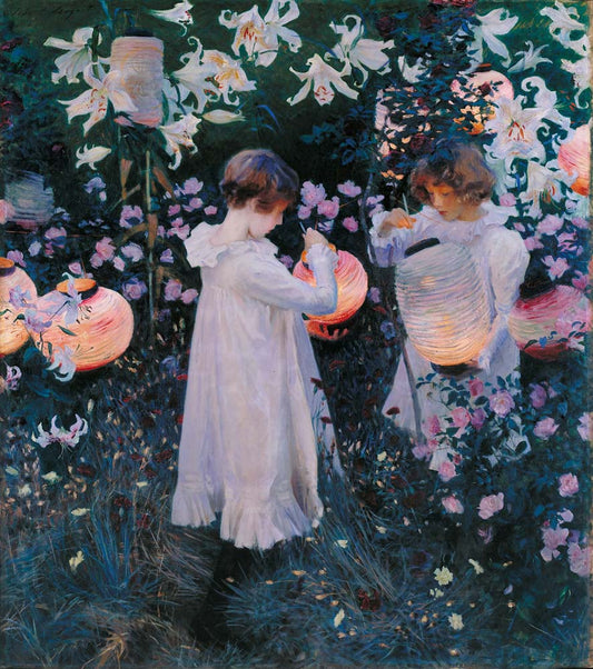 carnation lily, lily rose by J.S. Sargent, 12x8" (A4) Poster