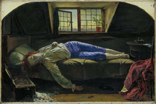 chatterton by Henry Wallis, 1856, 12x8" (A4) Poster