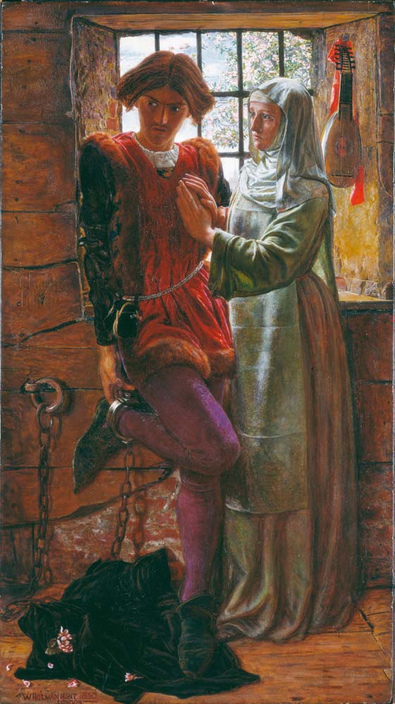 claudio and isabella by W. Holman Hunt, 12x8" (A4) Poster