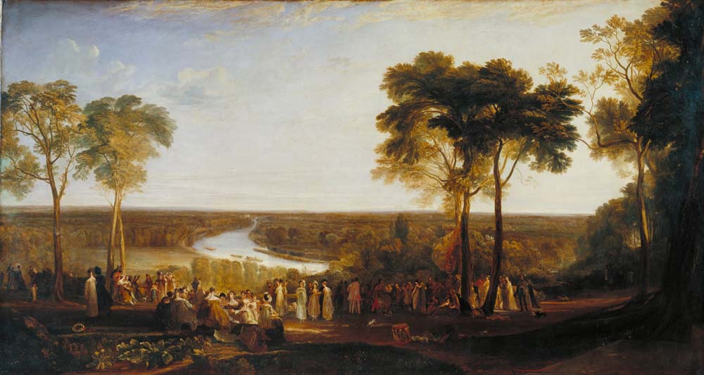 england: richmond hill by J.M.W. Turner, 12x8" (A4) Poster
