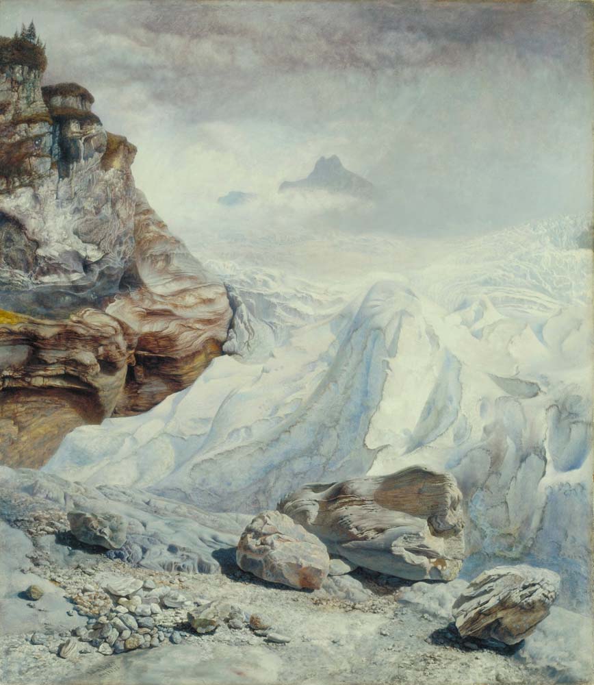 glacier of rosenlaui by John Brett, 1856, 12x8" (A4) Poster