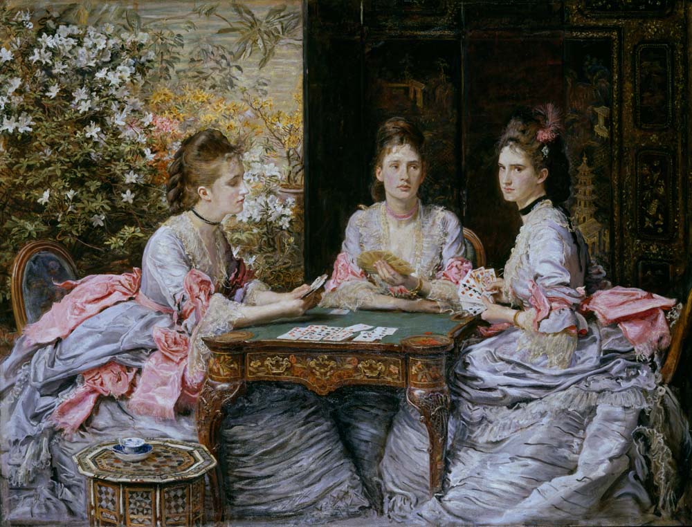hearts are trumps by Sir John E. Millais, 1872, 12x8" (A4) Poster