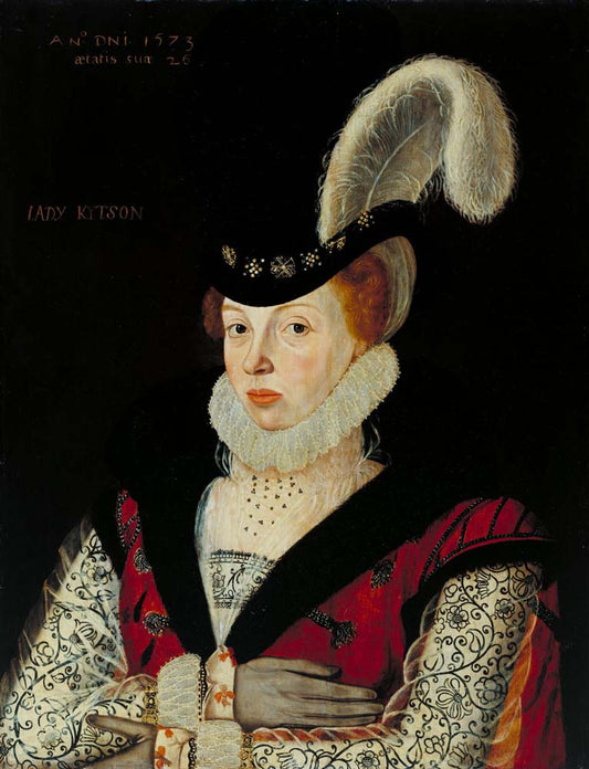 lady kytson by George Gower, 1573, 12x8" (A4) Poster