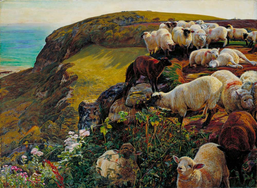 our english coasts, 1852 by W. Holman Hunt, 12x8" (A4) Poster