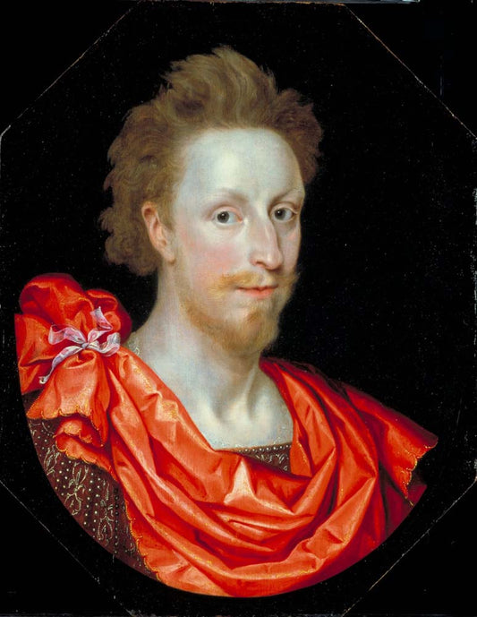 a man in classical dress by M. Gheeraerts II, 12x8" (A4) Poster