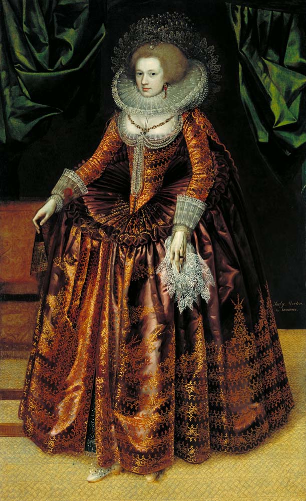 portrait of anne wortley by British School, 12x8" (A4) Poster