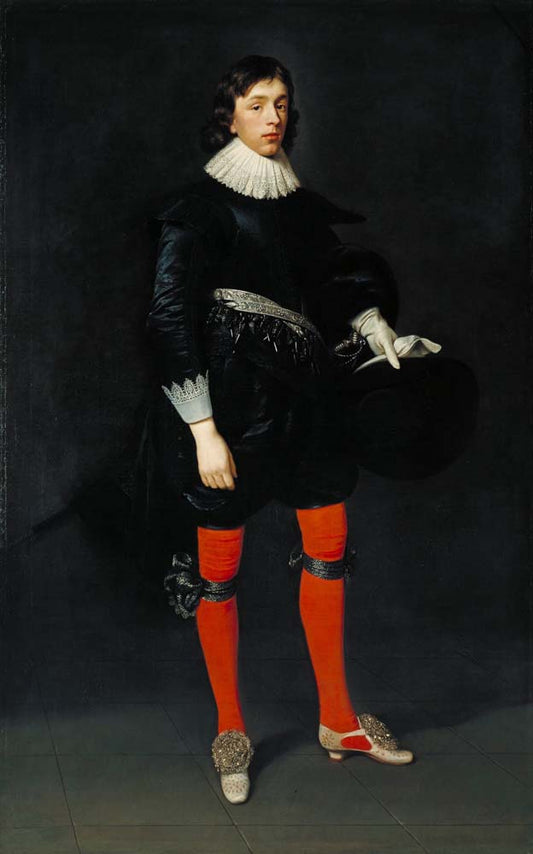 Portrait of james hamilton by D. Mytens (Elder), 12x8" (A4) Poster