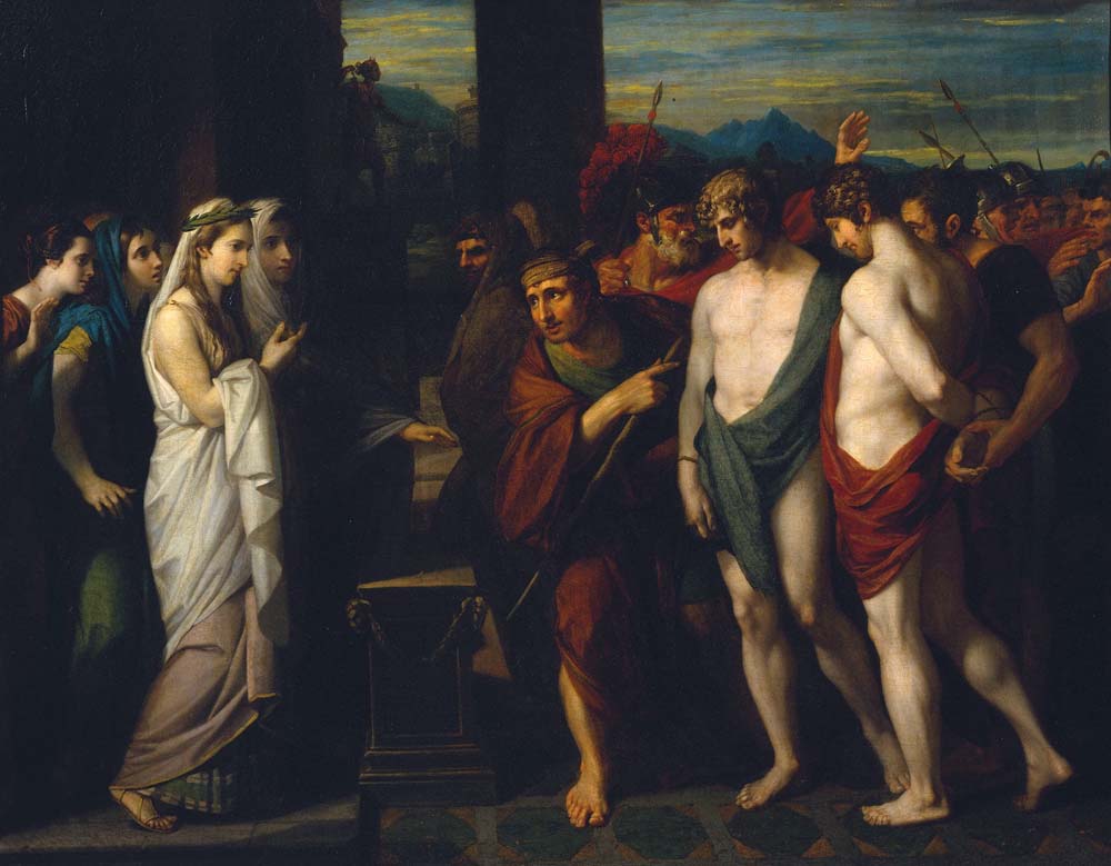 pylades and orestes by Benjamin West, 1766, 12x8" (A4) Poster
